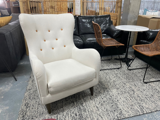 Nr. 311 I Angebot SALE % / Sits Sessel Pola / Ohrensessel in Stoff mit Knopfheftung / Lagerware sofort verfügbar