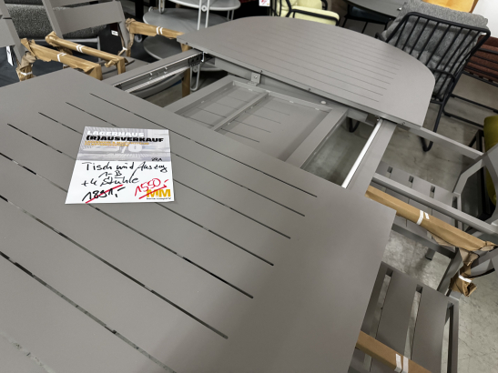Nr. 188 I Angebot SALE % / Outdoor Tisch + 4 Stühle / Aluminium / Lagerware sofort verfügbar