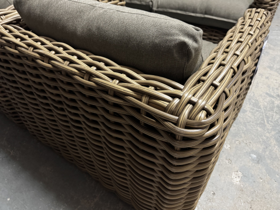 Nr. 182 I Angebot SALE % / Sonnenpartner / Outdoor Sofa Sands Light Oaks + 2 Sessel inc. aller Kissen / Lagerware sofort verfügbar