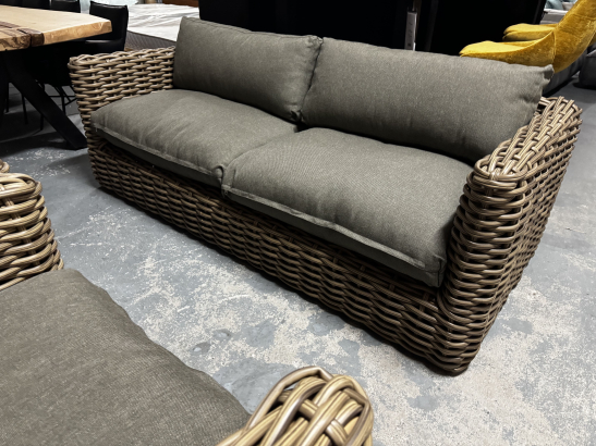 Nr. 182 I Angebot SALE % / Sonnenpartner / Outdoor Sofa Sands Light Oaks + 2 Sessel inc. aller Kissen / Lagerware sofort verfügbar
