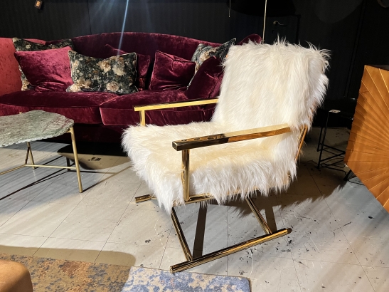 Nr. 169 I Angebot SALE % / Kare Sessel Fluffy / Fell / Ausstellungsware sofort verfügbar