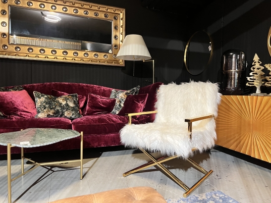 Nr. 169 I Angebot SALE % / Kare Sessel Fluffy / Fell / Ausstellungsware sofort verfügbar
