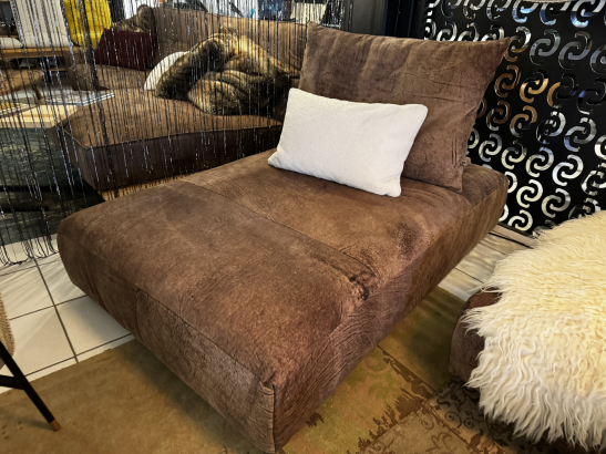 Nr. 242 I Angebot SALE % / Bullfrog Sofa Iwan / 2-teilige Ecke in Büffelleder braun / Ausstellungsware sofort verfügbar