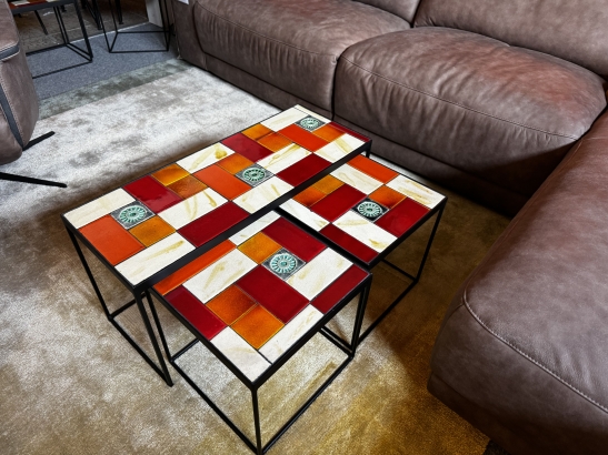Nr. 140 I Angebot SALE % / Kare Couchtisch Fliese / Setpreis / Ausstellungsware sofort verfügbar
