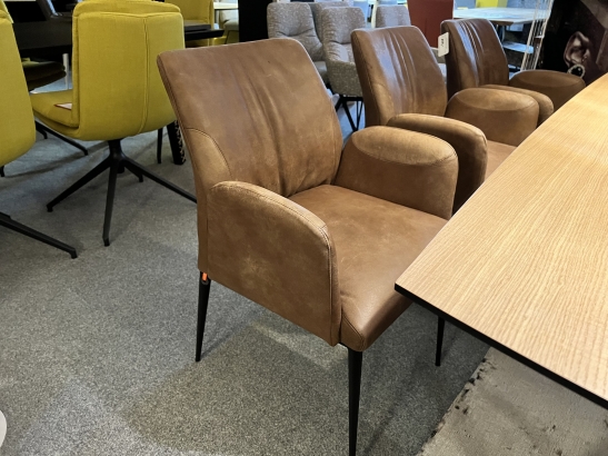 Nr. 71 I Angebot SALE % / Mobitec Stuhl Enora / 6 Stühle im Set / Leder / Ausstellungsware sofort verfügbar