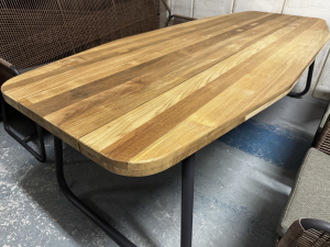Nr. 146 I Angebot SALE % / Sonnenpartner / Outdoor Tisch + Bank + Stühle im Set / Holz / Lagerware sofort verfügbar