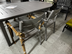 Nr. 188 I Angebot SALE % / Outdoor Tisch + 4 Stühle / Aluminium / Lagerware sofort verfügbar