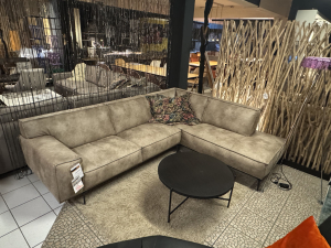 Nr. 195 I Angebot SALE % / 2-teilige Ecke Wave / Stoff / Ausstellungsware sofort verfügbar