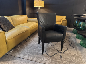 Nr. 230 I Angebot SALE % / Het Anker Stuhl / Einzelstuhl in Leder schwarz / Ausstellungsware sofort verfügbar