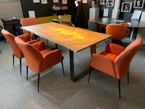 Nr. 50 I Angebot SALE % / Mobitec Stuhl Enora / 4 Stühle im Set / Stoff / Ausstellungsware sofort verfügbar