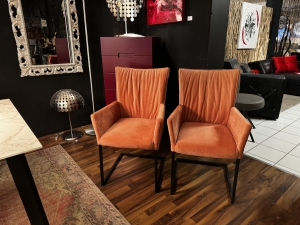 Nr. 65 I Angebot SALE % / Stuhl im 2er Set / Stoff / Ausstellungsware sofort verfügbar