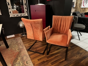 Nr. 65 I Angebot SALE % / Stuhl im 2er Set / Stoff / Ausstellungsware sofort verfügbar