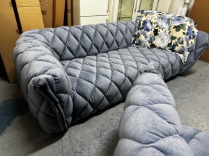 Nr. 35 I Angebot SALE % / Troels Sofa + Sessel Goldy / Stoff / Lagerware sofort verfügbar