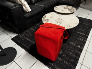 Nr. 56 I Angebot SALE % / Violetta / Hocker / Stoff / Ausstellungsware sofort verfügbar