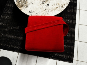Nr. 56 I Angebot SALE % / Violetta / Hocker / Stoff / Ausstellungsware sofort verfügbar