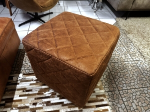 Nr. 125 I Angebot SALE % / Het Anker Hocker Zafa / Leder / Ausstellungsware sofort verfügbar