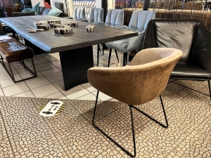 Nr. 86 Angebot SALE % / Tiado Stuhl / Leder-Stoff Mix / Ausstellungsware sofort verfügbar
