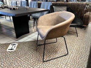 Nr. 86 Angebot SALE % / Tiado Stuhl / Leder-Stoff Mix / Ausstellungsware sofort verfügbar